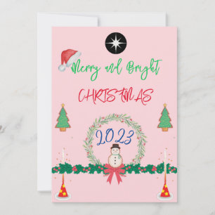 Moderne Fröhliche und strahlende Weihnachten 2023