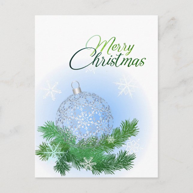 Moderne fröhliche Weihnachts-Firmengrüße Feiertagspostkarte (Vorderseite)