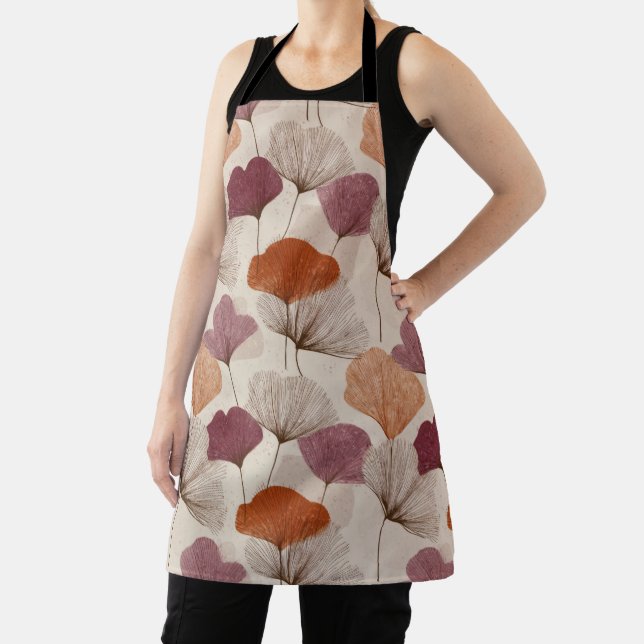 Moderne Frühlings-Botanik-Blumen-All-Over-Print-Sc Schürze (InSitu)