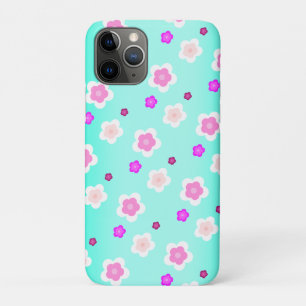 Moderne Frühlingsaqua Gefälle lila Flora Muster Case-Mate iPhone Hülle