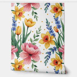 Moderne Frühlingsblumen Tapete