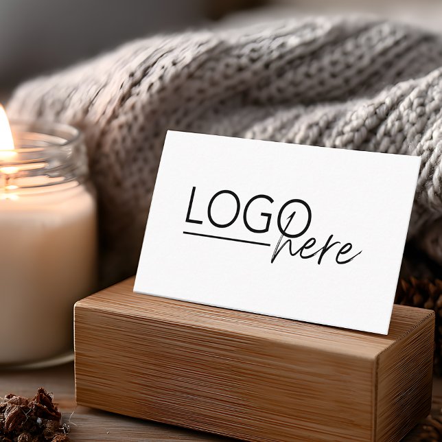 Moderne Fügen Sie Ihr Logo QR-Code Professional Visitenkarte (Modern Add Your Logo QR Code Professional Business Card)