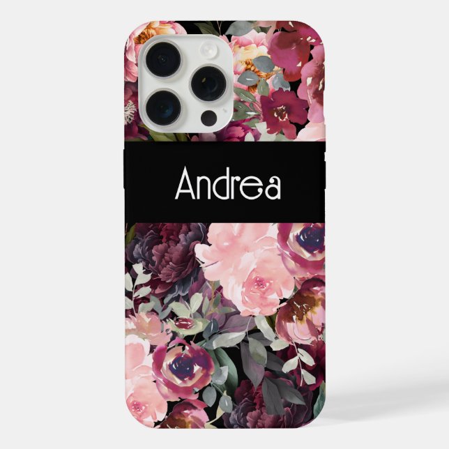 Moderne Fun Typografie iPhone 15 Pro Max Hülle (Rückseite)