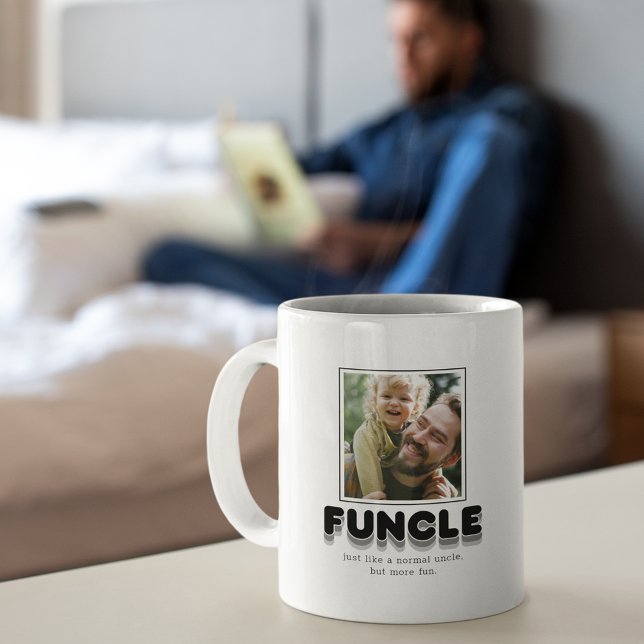 Moderne Funcle-Onkel-Foto Kaffeetasse (Von Creator hochgeladen)