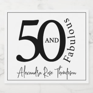 Moderne Fünfzig und Fantastisch 50. Geburtstagsfei