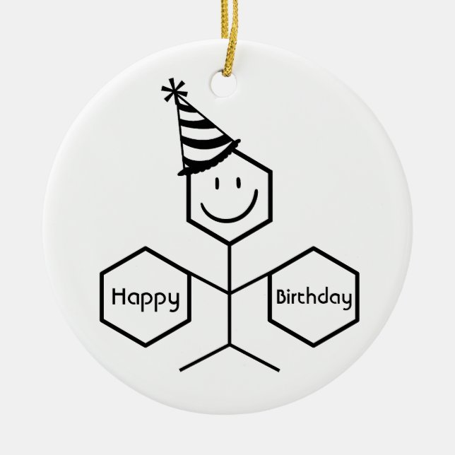Moderne Funny Chemiker Apotheker Birthday Chemie Keramik Ornament (Vorne)