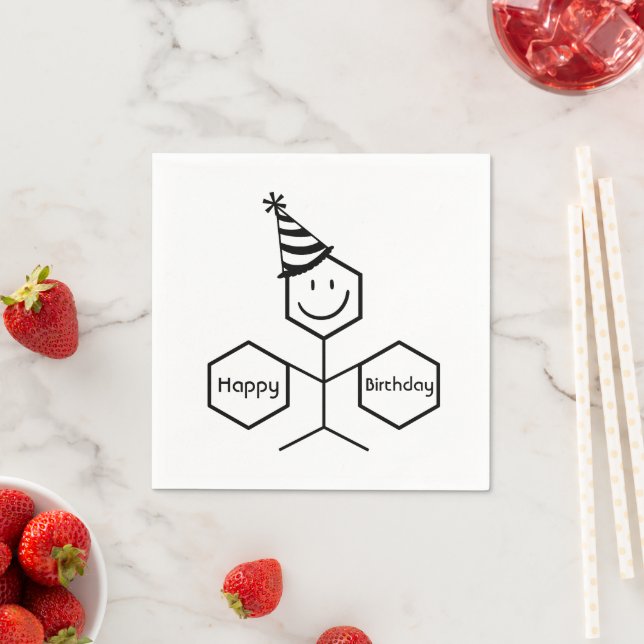 Moderne Funny Chemiker Apotheker Birthday Chemie Serviette (Beispiel)