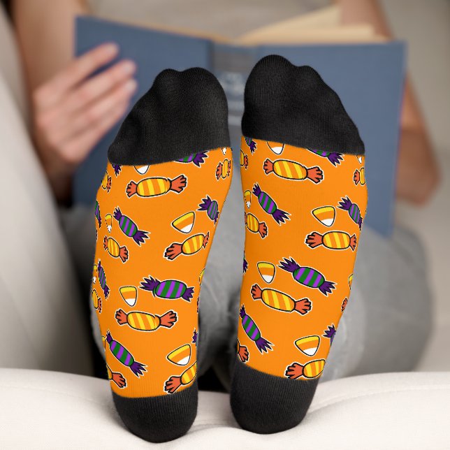 Moderne Funny Halloween Candy Socken (Unterseite)