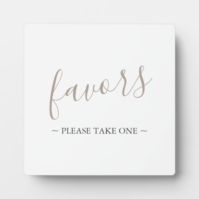 Moderne Gastgeschenke Hochzeiten signieren Fotoplatte (Vorderseite)