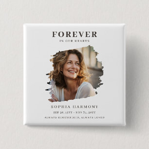 Moderne Gedenkfeier zum Gedenken an das Leben Best Button