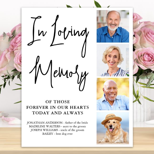 Moderne Gedenkstätte für Hochzeiten Personalisiert Poster (Von Creator hochgeladen)