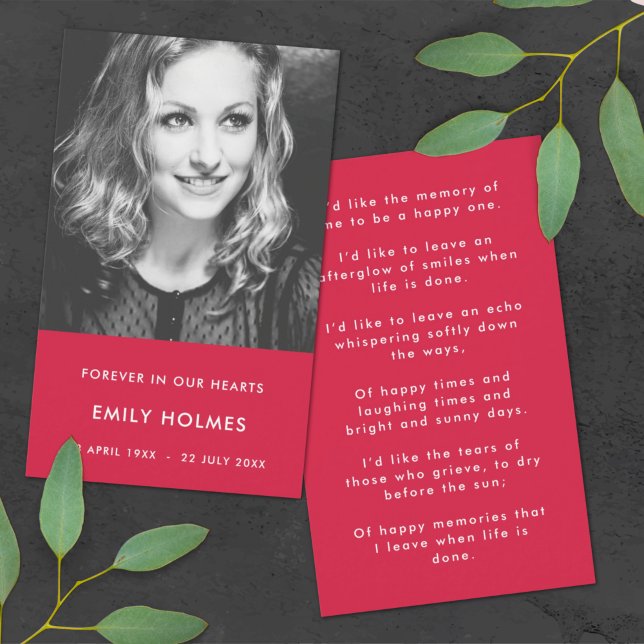 Moderne Gedenkstätte | Pink Funeral Gedicht oder G (Von Creator hochgeladen)