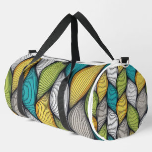 Moderne geflochtene Strickerei Duffle Bag