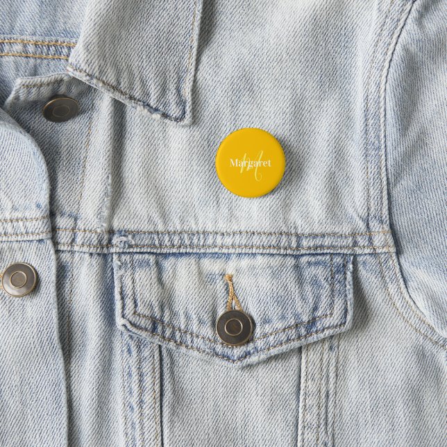 Moderne gelbe benutzerdefinierte Name Button (Beispiel)