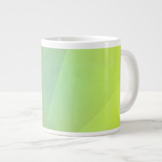 Moderne gelbe geometrische Abstufung Jumbo-Tasse