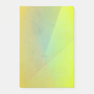 Moderne gelbe geometrische Abstufung Post-it Klebezettel