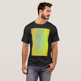Moderne gelbe geometrische Abstufung T-Shirt