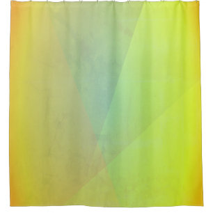 Moderne gelbe geometrische Gradation Duschvorhang
