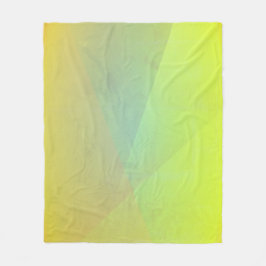 Moderne gelbe geometrische Gradation Fleecedecke