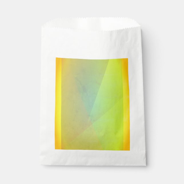 Moderne gelbe geometrische Gradation Geschenktütchen (Vorderseite)