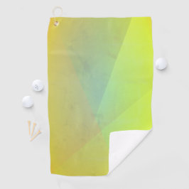 Moderne gelbe geometrische Gradation Golfhandtuch