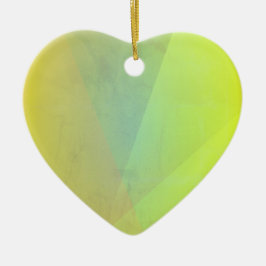 Moderne gelbe geometrische Gradation Keramik Ornament