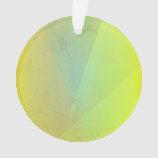 Moderne gelbe geometrische Gradation Ornament (Vorderseite)