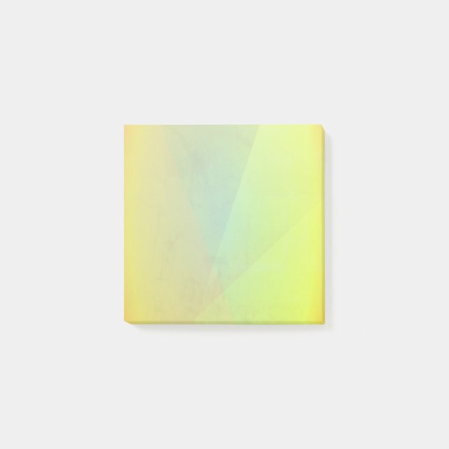 Moderne gelbe geometrische Gradation Post-it Klebezettel (Vorderseite)