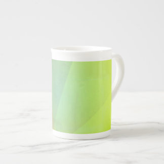 Moderne gelbe geometrische Gradation Prozellantasse
