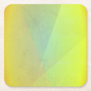 Moderne gelbe geometrische Gradation Rechteckiger Pappuntersetzer