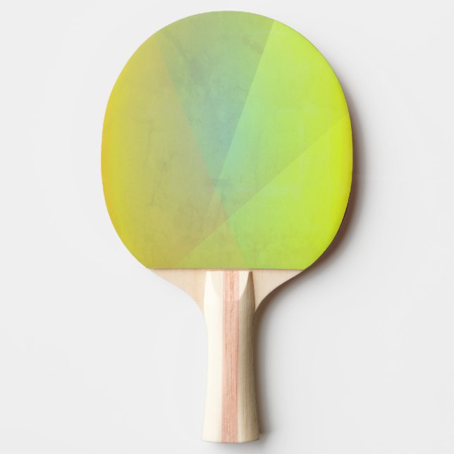 Moderne gelbe geometrische Gradation Tischtennis Schläger (Vorderseite)
