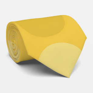 Moderne gelbe goldene Kreise des Mitteljahrhundert Krawatte