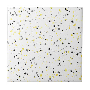 Moderne Gelbe Graue Terrazzo Fliese