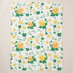 Moderne gelbe grüne Farbe Sherpadecke