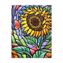 Moderne Gelbe Sonnenblume Stilvolle Blumenkunst
