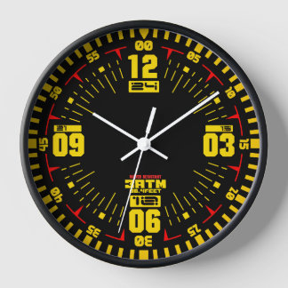 Moderne gelbe Uhr für Sportmilitärisch