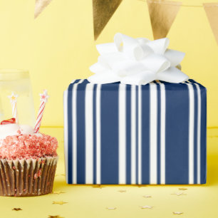 Moderne gemischte Farbtöne und weiße Streifen Geschenkpapier