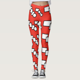 Moderne Gemusterte Printmedien Leggings