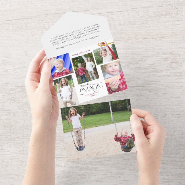 Moderne Genießen Sie das Magic Calligraphy Multi-F All In One Einladung (Abreißen)