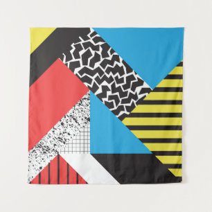 Moderne Geometrie: Abstrakter Nahtloser Stil Wandteppich