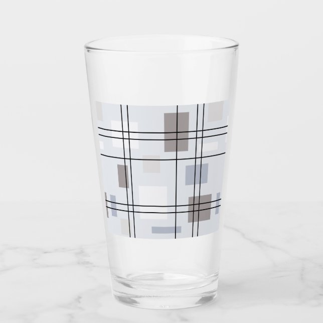 Moderne Geometrie des Mittelzentrums 16 Glas (Vorderseite)