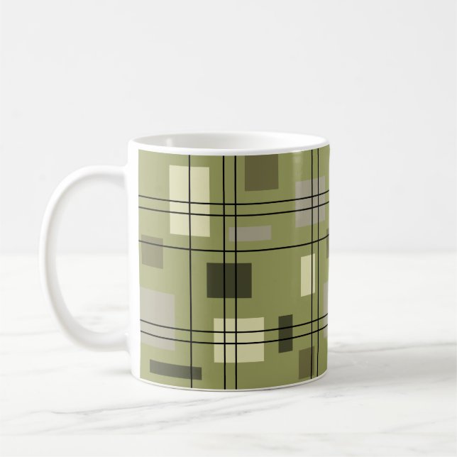 Moderne Geometrie des Mittelzentrums 18 Kaffeetasse (Links)