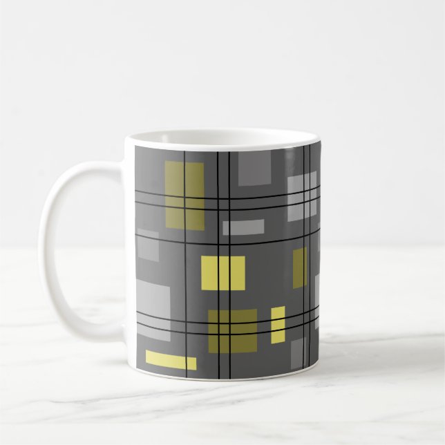 Moderne Geometrie des Mittelzentrums 4 Kaffeetasse (Links)