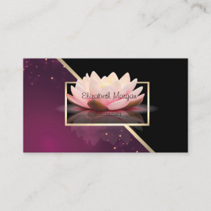 Moderne Geometrie, Eleganter Lotus Visitenkarte