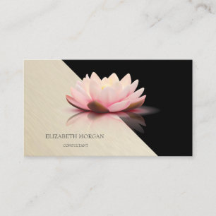 Moderne Geometrie, Eleganter Stilvoller Lotus Visitenkarte