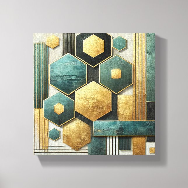 Moderne Geometrie Leinwanddruck (Vorderseite)