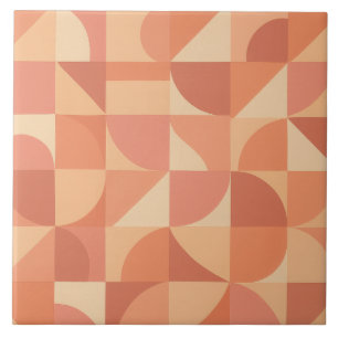 Moderne Geometrie Retro Abstracte Formen für Zuh Fliese