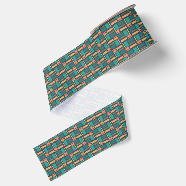 Moderne Geometrie Ripsband (Rückseite)