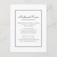 Moderne Geometrie | Simple Blue Wedding