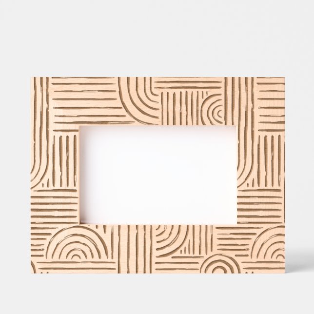 Moderne Geometrie über das gesamte Muster Geätzte Rahmen (Vorderseite)